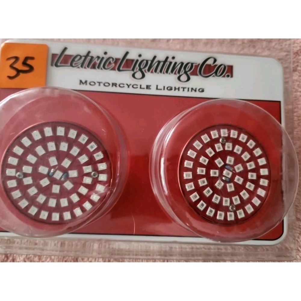 LETRIC LIGHTING CO. Bullet Style Rear Turn Signal Led Inserts Red